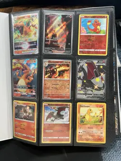 Entire Binder Pokemon Card Collection Lot Holos Full Arts Hits Charizard Vintage - Image 1