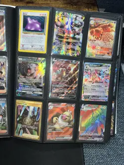 Entire Binder Pokemon Card Collection Lot Holos Full Arts Hits Charizard Vintage - Image 2