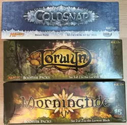 MTG Empty Booster Boxes Coldsnap Lorwyn Morningtide No Cards Lot - Image 2