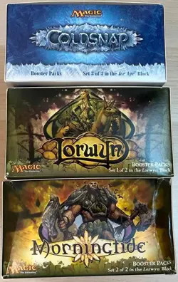 MTG Empty Booster Boxes Coldsnap Lorwyn Morningtide No Cards Lot - Image 5