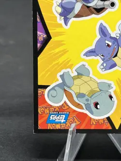 Squirtle Wartortle Blastoise 1999 Pokemon Topps Movie Sticker Card - Image 4