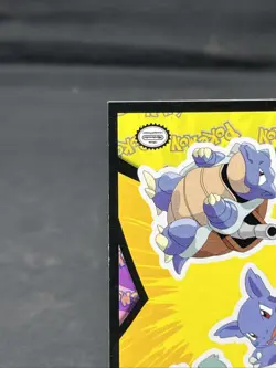 Squirtle Wartortle Blastoise 1999 Pokemon Topps Movie Sticker Card - Image 5