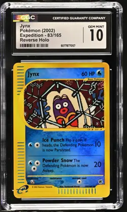 CGC 10 GEM MINT Jynx 2002 Expedition 83/165 Reverse Holo Pokemon Card - Image 1