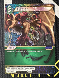 Final Fantasy TCG Opus 1 - Valefor 1-062L *FOIL* Legend Trading Card FFX - Image 1