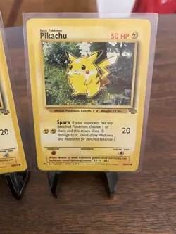 Pokemon TCG Jungle Set Lot Of 7 Cards! Pikachu Snorlax Jigglypuff Abra Evee - Image 5