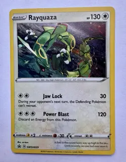 Rayquaza SWSH029 SWSH: Sword & Shield Black Star Promo Card Pokemon VLP - Image 1