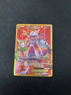 Pokemon Mewtwo EX TCG DAMAGED Full Art Holo Rare Card BreakthroughSecret 164/162 - Image 1