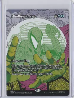 MINDBREAK TRAP MTG Spider-man (Borderless) Mythic Instant Card - Image 1