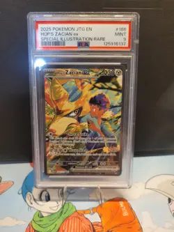 Pokemon TCG Hop's Zacian EX Holo Card 186/159 Sv09: Journey Together Psa 9 - Image 2