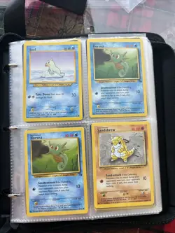 Classic Pokemon Binder Card Lot . All Cards As Is From Nm To Good Condition - Image 1
