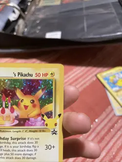 Happy Birthday Pikachu Holo 24 Celebrations Birthday Pokemon Card NM - Image 3