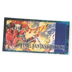 Sony PlayStation 1 PS1 Final Fantasy Tactics 1997 Vintage Memory Card Sticker - Image 1