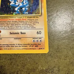 Pokemon Machamp 1st Edition 8/102 Base Set TCG Card HP Condition - Image 2