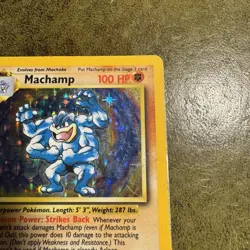 Pokemon Machamp 1st Edition 8/102 Base Set TCG Card HP Condition - Image 4