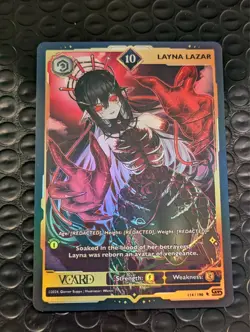 VCard TCG Rising Stars Layna Lazar Holo 10 1st First Edition Card Gamersupps - Image 2