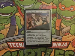 NYCC 2025 Unbreakable Formation - Magic The Gathering x TMNT Promo Card (Sealed) - Image 1
