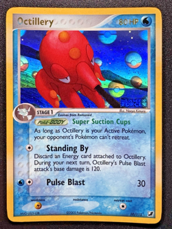 Misprint Octillery 10/115 EX Unseen Forces Pokemon Card Reverse Holo Near Mint - Image 1