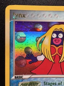 Misprint Jynx 28/115 EX Unseen Forces Pokemon Card Reverse Holo Foil Rare LP - Image 3