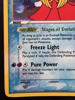 Misprint Jynx 28/115 EX Unseen Forces Pokemon Card Reverse Holo Foil Rare LP - Image 5
