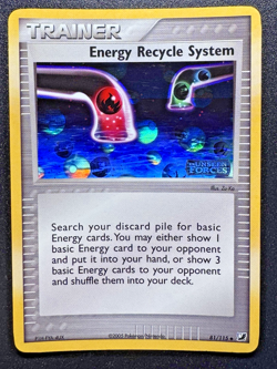 Misprint Energy Recycle System 81/115 Unseen Forces Pokemon Card Reverse Holo MP - Image 1