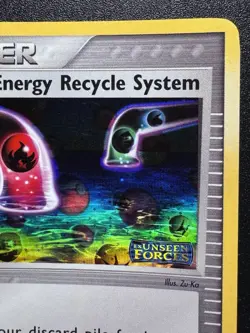Misprint Energy Recycle System 81/115 Unseen Forces Pokemon Card Reverse Holo MP - Image 4