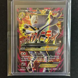 Pokemon TCG - Mega Mewtwo EX Full Art TCG Card XY Breakthrough 160/162 *NM/MINT* - Image 1