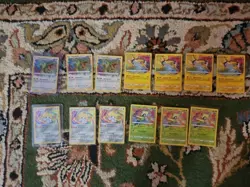 Pokemon Vivid Voltage Holo Lot 13 Cards. 3 Rayquaza 4 Raikou 3 Jirachi 3 Celebi - Image 1