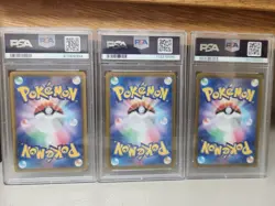 Pokemon PSA 9 Japanese Graded 3 Card Lot - Image 2