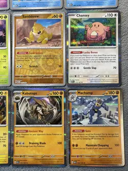 Pokemon Cards Lot SV 151 Rare Holos Chansey Machamp Kabutops Electrode Omastar + - Image 5