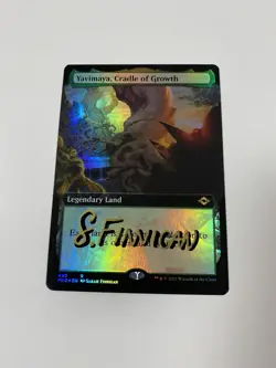 Yavimaya, Cradle of Growth (Extended Art) Modern Horizons 2 Foil Shadow Signed - Image 1