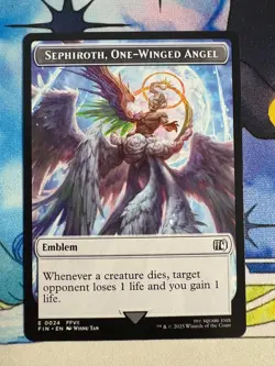 2025 MTG Final Fantasy Sephiroth, One-Winged Angel Emblem #24 - Image 1