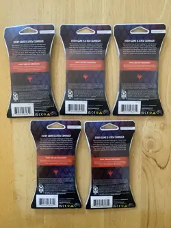 Lot Of 5 Magic The Gathering D&D Adventures in the Forgotten Realms Booster Pack - Image 2