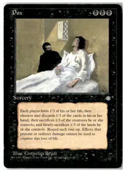 MTG Pox - Ice Age Moderately Played English - Image 1