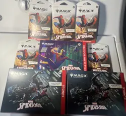 (8)Magic The Gathering MTG Marvel's Spider-Man-2 BUNDLE/1 COLLECTOR BUNDLE/5 PKS - Image 1