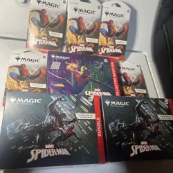 (8)Magic The Gathering MTG Marvel's Spider-Man-2 BUNDLE/1 COLLECTOR BUNDLE/5 PKS - Image 2