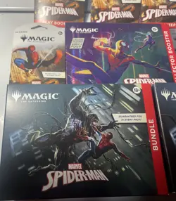 (8)Magic The Gathering MTG Marvel's Spider-Man-2 BUNDLE/1 COLLECTOR BUNDLE/5 PKS - Image 3