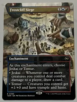 MTG Tarkir: Dragonstorm Frostcliff Siege Enchantment RARE REGULAR #0385 - Image 1