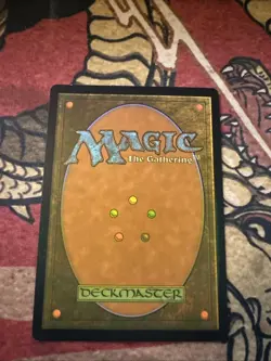 Mtg Magic Dom United Full Art Sulfurous Springs Misprint Error Yellow Ink Back - Image 2