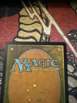 Mtg Magic Dom United Full Art Sulfurous Springs Misprint Error Yellow Ink Back - Image 3