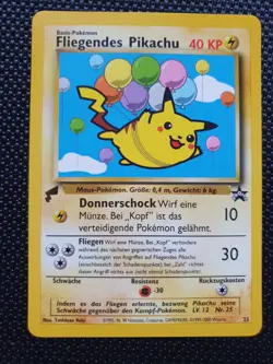 Pokemon Karte Fliegendes Pikachu 2000 World Collection Deutsch Near Mint - Image 1