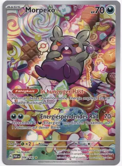 Pokemon Morpeko Secret Illustration Rare Paradoxrift PAR 206/182 NM Deutsch - Image 1