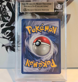 1999 POKEMON BASE SET UNLIMITED #12 NINETALES-HOLO BGS 9 - Image 2