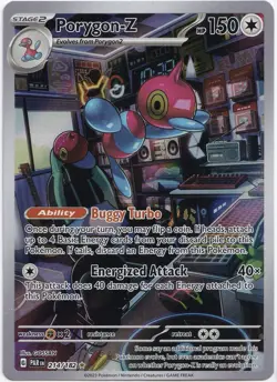 Pokemon Porygon-Z Secret Illustration Rare Paradox Rift PAR 214/182 NM English - Image 1
