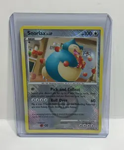 Snorlax 33/111 Rising Rivals Crosshatch Pokemon League Promo Card - Image 1