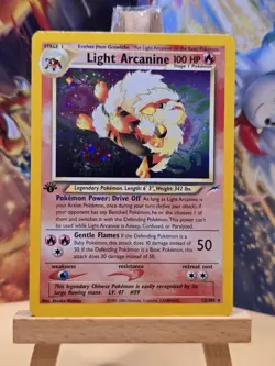 Light Arcanine - 12/105 - Holo Rare -🔥 1st Edition🔥 Pokemon - Image 1