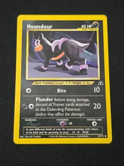 Houndour 39/75 Neo Discovery Regular WOTC Vintage 2001 Pokemon TCG NM - Image 1