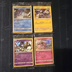 Pokemon SEALED Set 4 Lost Thunder Prerelease Promo Packs SM149 SM150 SM151 SM152 - Image 1