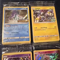 Pokemon SEALED Set 4 Lost Thunder Prerelease Promo Packs SM149 SM150 SM151 SM152 - Image 2