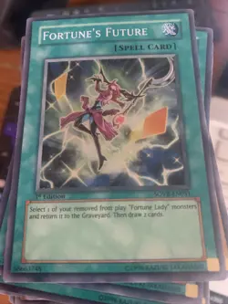 yugioh Fortune's Future SOVR-EN051 1st Edition Super Rare near mint - Image 1