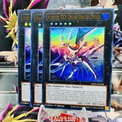 3x Yugioh Playset Number C32: Shark Drake LeVeiss MP25-EN248 Ultra Rare NM - Image 1
